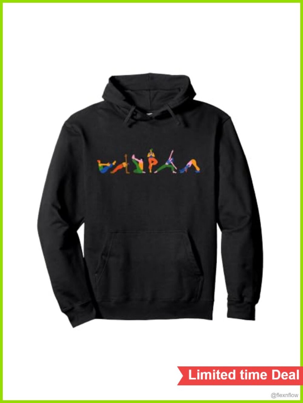 Women Yoga Pilates Pose Graphic Pullover Hoodie Kangaroo Pocket